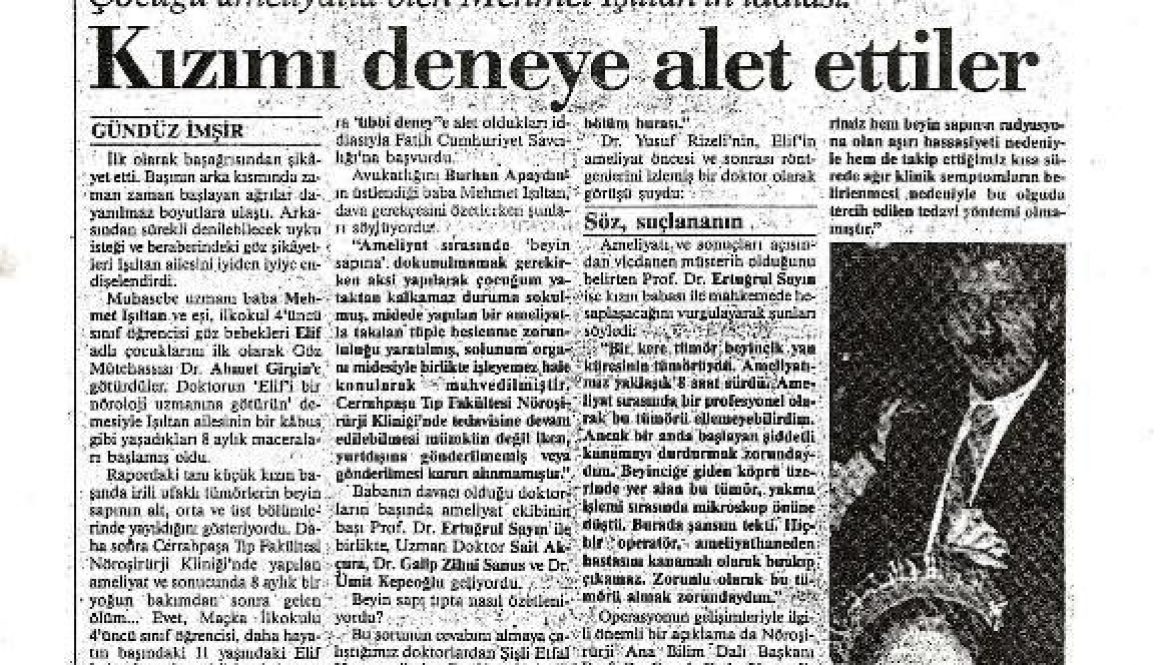 1989 Yanlis Teshis Cumhuriyet