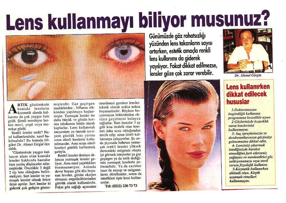 2003 Akşam Gazetesi Lens/Laser